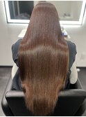 ロングヘアー縮毛矯正髪質改善　赤坂見附