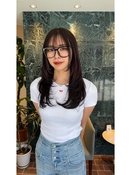 ヘアープレイス ヴィブ(hair place VIVE) 高濃度水素で作ったボルドーカラーとシンプルで可愛いレイヤー