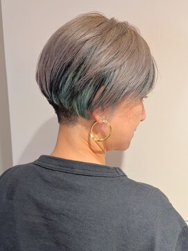 エンクス 天王町店(enx) 黒髪カタログ/クラゲヘアー/オリーブグレー/天王町HA111