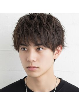 エルデ ナインズ ヘアー スタンド 川口店(elde 9's HAIR STAND) MEN’S HAIR/ブルーブラック/フェザーパーマ