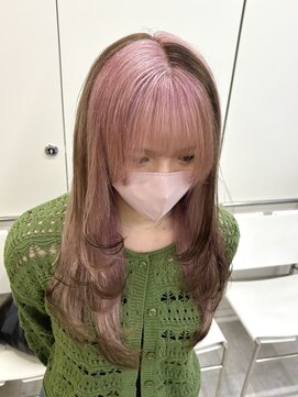 ディジョン(Dijon) 韓国顔まわりレイヤーカットグレージュオリーブベージュブラウン