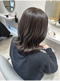 津市ロングレイヤーカットハッシュカット透明感カラー重めロング