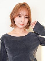 ラフィス ヘアー ロッサ 茨木店(La fith hair rosa)&nbsp;【La fith】くびれボブ×ロイヤルベージュ×シースルーバング