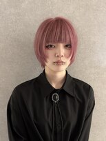 ノブレス(NOBLESSE)&nbsp;ピンクカラー×ショートウルフ