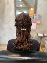 クレエ ヘアー デザイン(creer hair design)&nbsp;ヘアセット編み込みブライダルヘア成人式ヘアセット