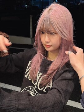 ネハス 栄(nehus.) 学割ブリーチハイライト髪質改善ダブルカラーレイヤーカット