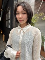 ソワンドゥブレスココ 京都店(soin de brace coco.)&nbsp;角ボブ×ダークオリーブグレージュ