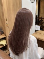ハナレ(hanare) 透け感ピンクブラウン