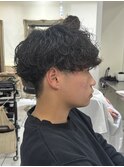 シャドウパーマ　波巻きパーマ　スペインカール　ピンパーマ