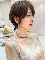 アフロート トウキョウ(AFLOAT TOKYO)&nbsp;前下がりひし形ショートボブ30代40代50代くびれヘア丸顔面長銀座
