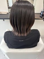ヘアガーデン ティアラ(Hair Garden TIARA)&nbsp;くびれヘア髪型外ハネシルキーベージュ結べるボブくびレイヤー