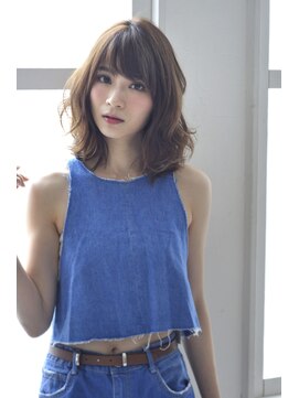 エルフォ(elfo) 【elfo】大人ミディアム くせ毛風ニュアンスパーマ