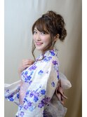 【下北沢＊I'll b hair＊】浴衣に似合うモーブカラーアレンジ