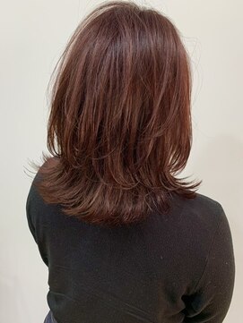 アスター(astar) 【astar】ミディアムウルフレイヤー イルミナカラーピンク