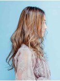 センターパート♪ウェーブ♪ロング