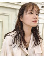 ヘアーアンドメイク シークタチカワ 立川店(Hair&Make Seek) 【SeeK小峯】フェザーバング　ハイライトカラー　ミルクベージュ