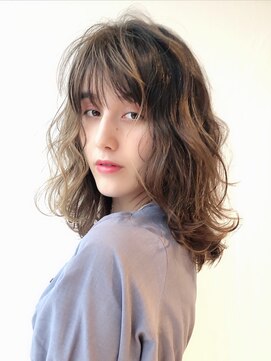 アルバム 銀座(ALBUM GINZA) ニュアンスレイヤーカット_セミウェットウェーブ_6902