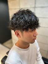 フランクスバーバーリザーブ 人形町店(FRANK’S BARBER RESERVE) サイドグラデーションツイストスパイラルパーママッシュヘアk