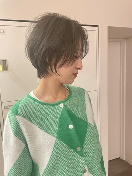エミヲ 石川町(emiwo) emiw小川『重軽透け感ショートボブ』透け感+纏まり