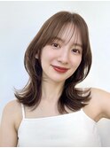 小顔ヘルシーレイヤースタイル透明感カラー【修】20代30代40代