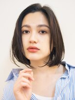 ピズム(PISM)&nbsp;Aラインボブ/ダークアッシュ/前髪なしショート/タイトストレート