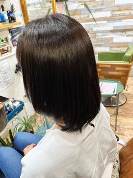 ハウオリ ヘアーワークス(Hauoli hair works) 暗髪ツヤツヤカカオブラウン