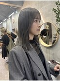グレー　レイヤーカット/韓国ヘアー/恵比寿/