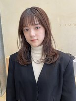 スニュウ(snuw)&nbsp;【snuw mina】レイヤーカット/オリーブベージュ