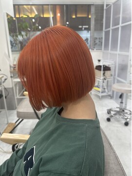ミエルヘアーエスト 新宿店(mielhair est) オレンジカラー