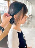 顔周りインナーカラー/ミルクティーベージュ