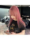 黒髪/ボブルフ/ネビージュ/小顔/ワンレン/髪質改善/