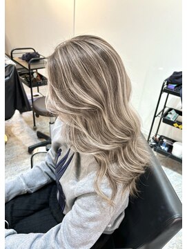 ブレンド 渋谷(BLend) 前髪アンブレラカラーこなれミディイメチェンウェーブパーマ