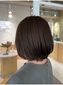ボブ 丸み オリーブ グラデーション