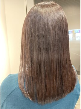 アルファ(Hair Salon alpha) 【艶感×大人可愛い】シアーブラウン×メテオトリートメント