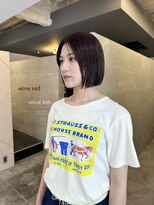 シーサカエ(SHE.sakae)&nbsp;uncut bob × wine red
