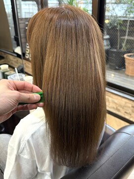 キャラ 池袋本店(CHARA) 極上髪質改善トリートメントブリーチ無ミルクティー【池袋】