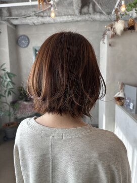 リノ(F’lino) ニュアンスボブ/#髪質改善#ダブルカラー#小倉駅美容室