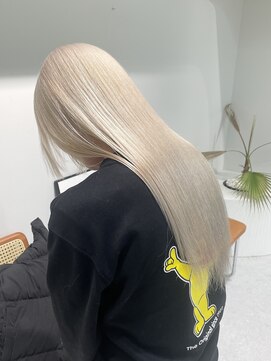 ミーム 原宿 表参道(meme) ◎ブロンドハイトーンカラーデザインカラーアンブレラカラー金髪