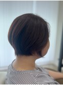 くびれ丸みショートボブ