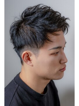 ファイン 美容室 深川店(FINE) 30代40代メンズビジネスナチュラルブラウン爽やかツーブロ