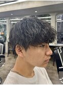メンズ刈り上げマッシュツイストスパイラルパーマ