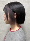 アプリコットオレンジくびれヘアハイライトカラー熊本