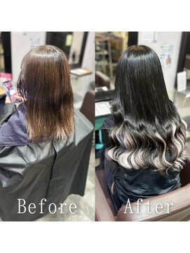 ARビューティー ギンザ(AR Beauty Ginza) コリアンブラック×ホワイト#シールエクステ#インナー#銀座