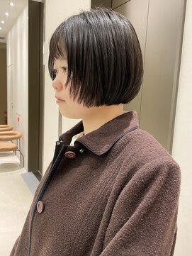 ソー 銀座(SAUT) ミニボブ/顔まわりレイヤー/切りっぱなしボブ