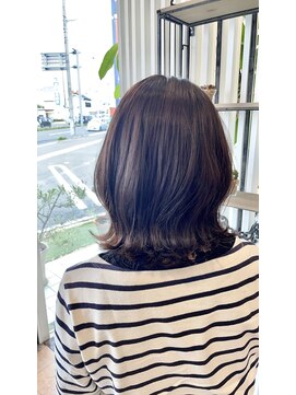 モカグレージュ／くびれボブ