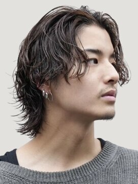 レタッチバイフィフス 大阪梅田(RETOUCH by fifth) 大阪梅田波巻きパーマニュアンスパーマセンターパートゆるめ◆