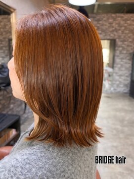 ブリッジ ヘアー(BRIDGE hair) くびれ外ハネボブ