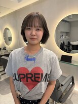 アンフィグ 吉祥寺(anfig) オリーブベージュ 透明感カラー ミニボブ 吉祥寺 似合わせ IBU