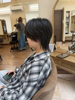 メルク(merc)&nbsp;レイヤー ボブ ショート インナーカラー 韓国