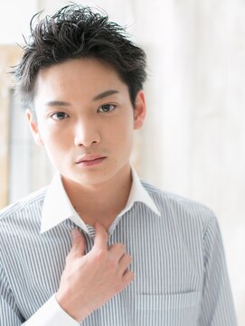 グルーミングサロン バーバー キャッスル 北浦和西口(Grooming salon Barber Castle) 黒髪カジュアル就活スーツリクルートフェザーショート20代30代b1